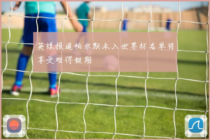 英媒报道帕尔默未入世界杯名单将享受难得假期